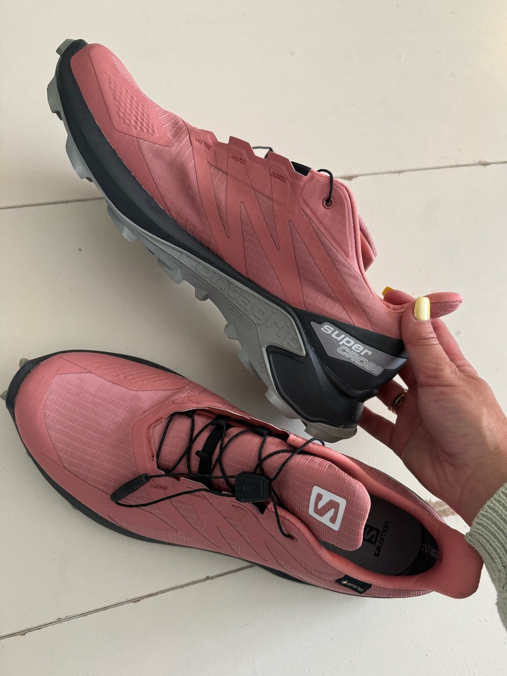 Salomon Supercross GORE-TEX Pink Dusty Rose Trail Running Shoes Hiking Gorpcore - Picture 7 of 8